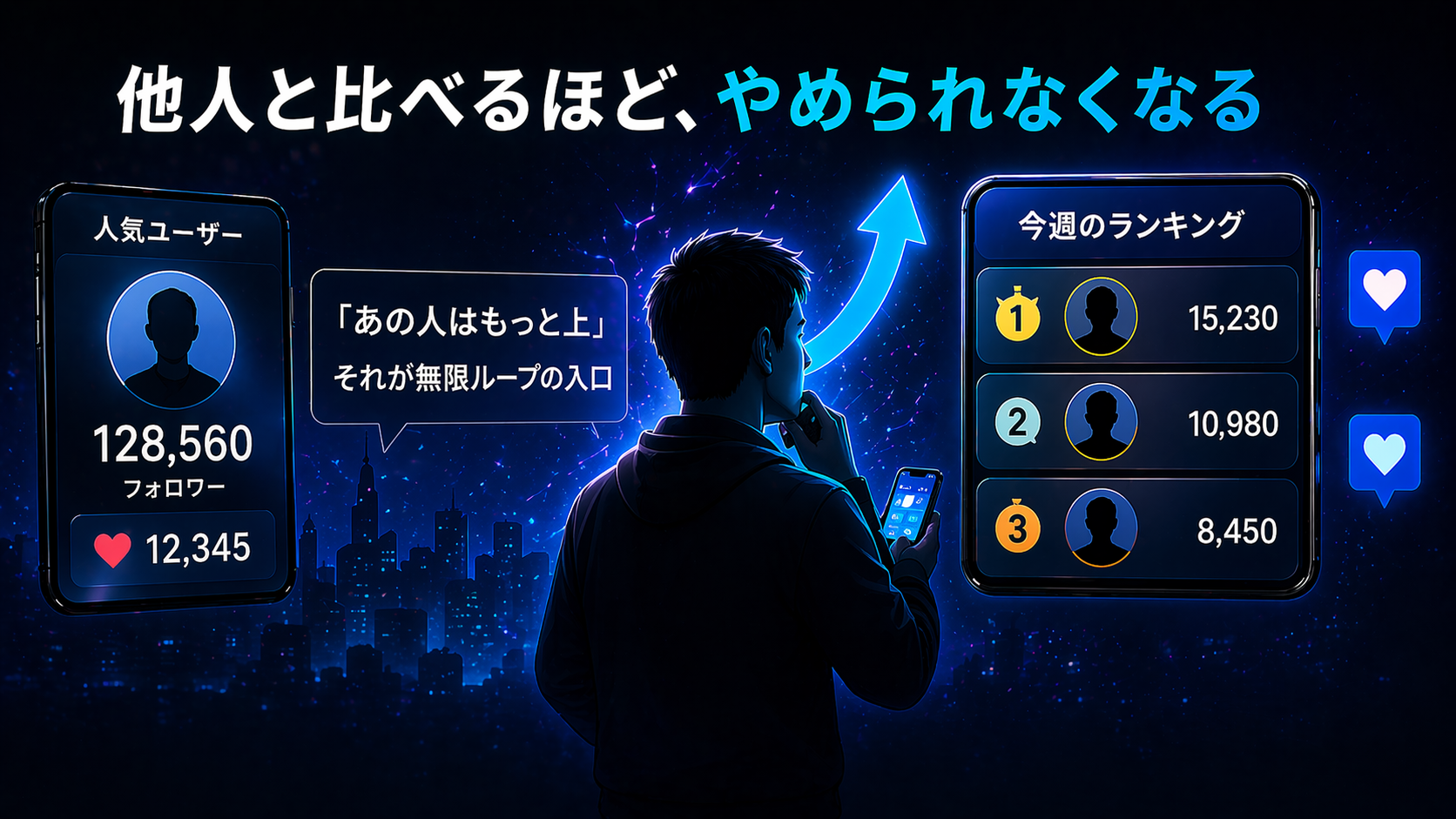 フォロワー数・いいね数・ランキング——社会的比較を設計に組み込んだUI