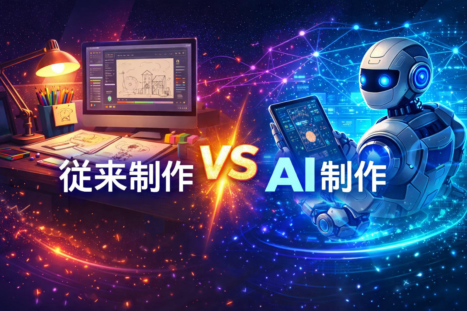 AI動画制作と従来制作の費用比較