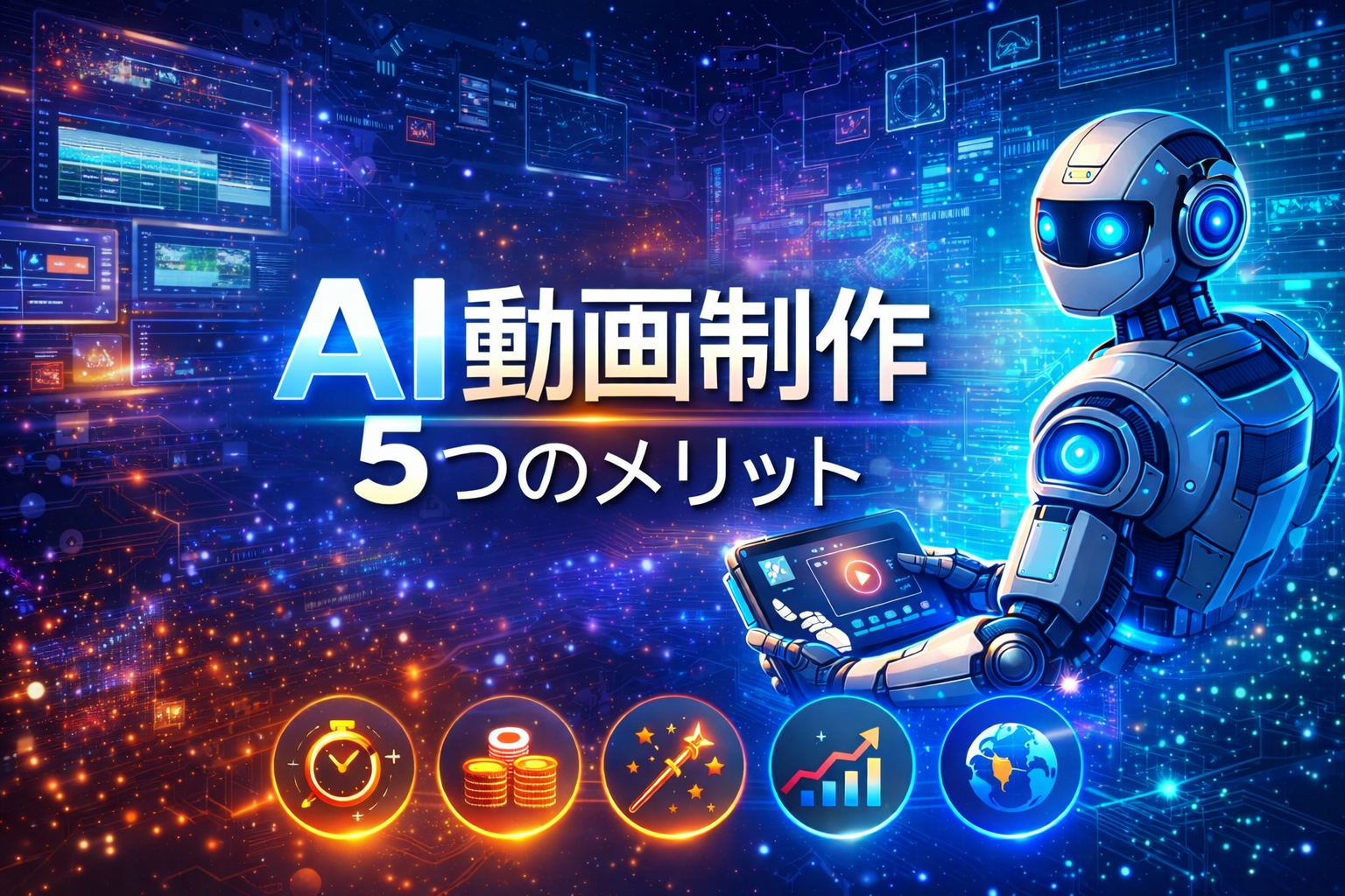 AI動画制作の5つのメリット