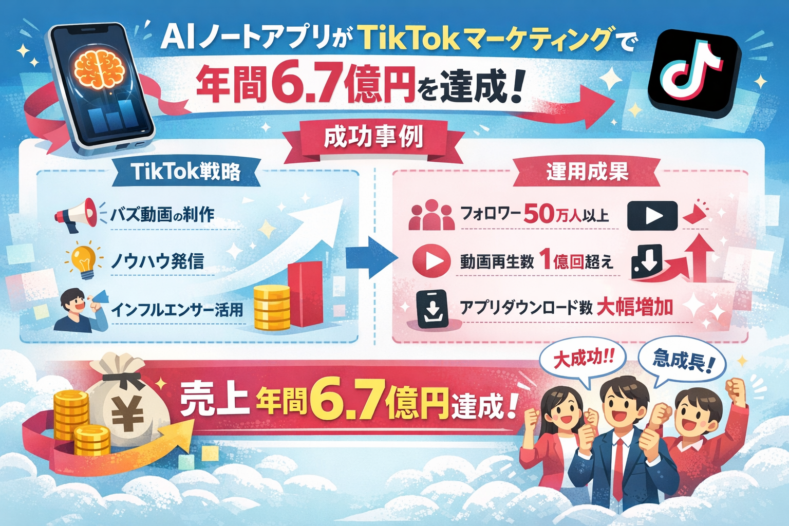 Coco NoteのTikTok成長戦略の3つの柱
