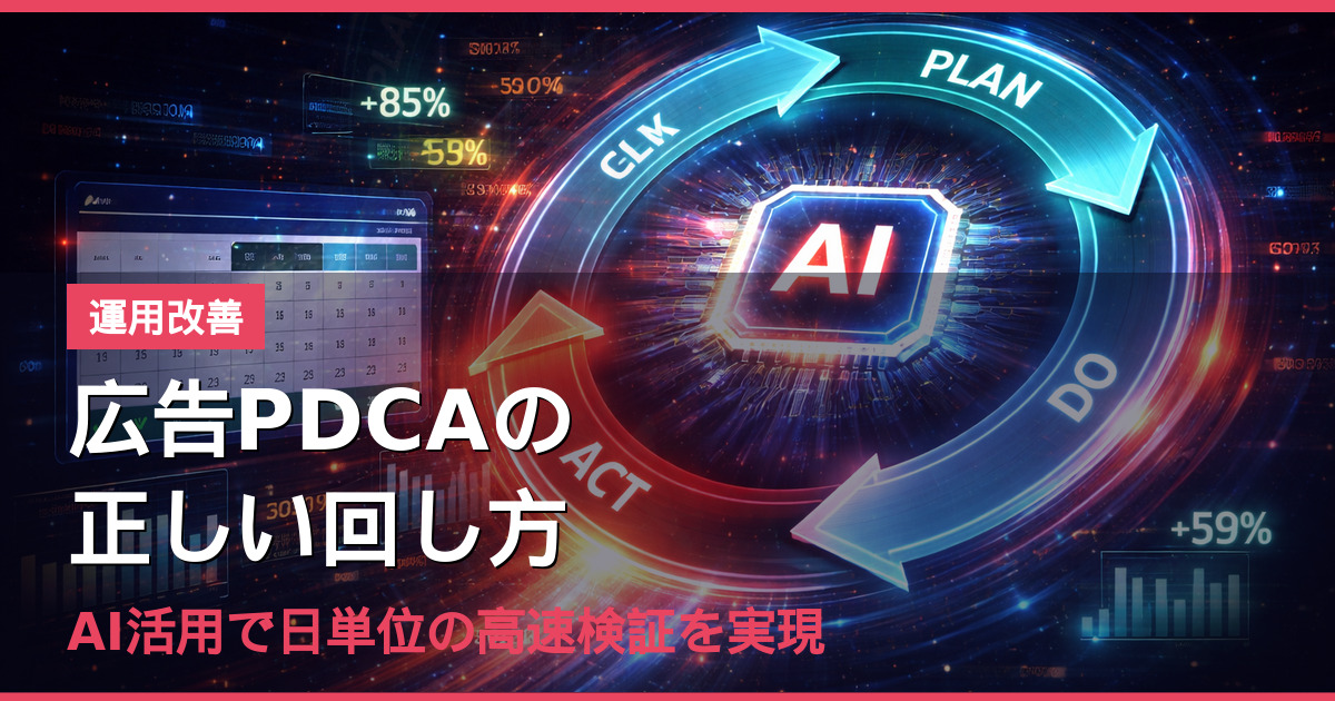 広告PDCAの正しい回し方｜AI活用で日単位の高速検証を実現