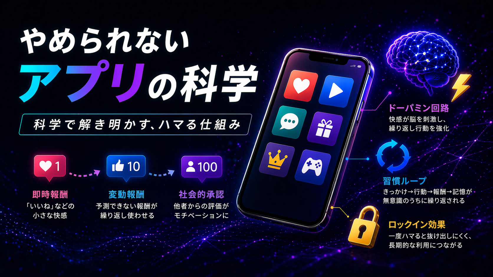 【UX心理学】やめられないアプリが使う3つの心理トリック——TikTok・Instagram・Duolingoの設計を解剖
