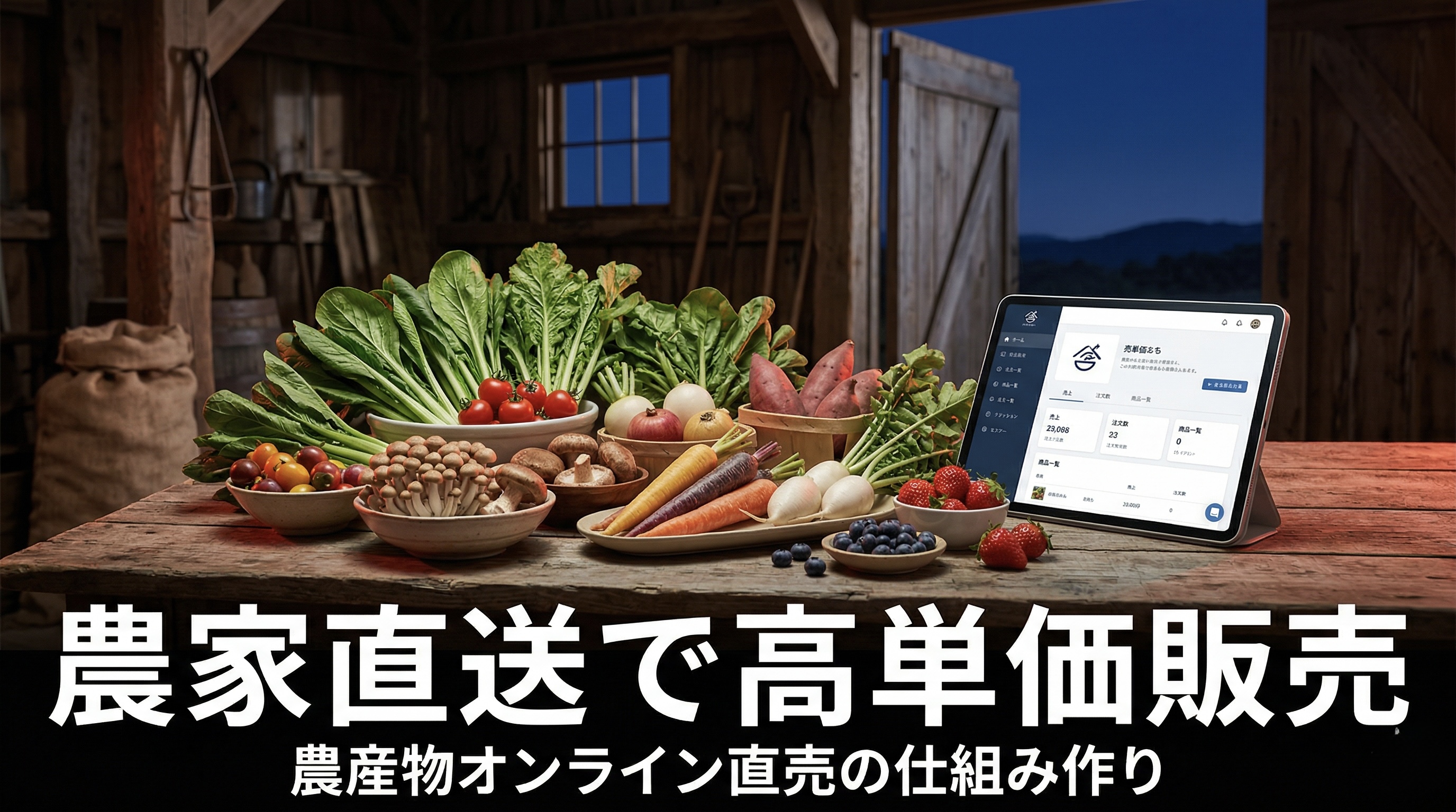 農産物をネット販売する方法｜初心者でもできるECサイト構築と集客