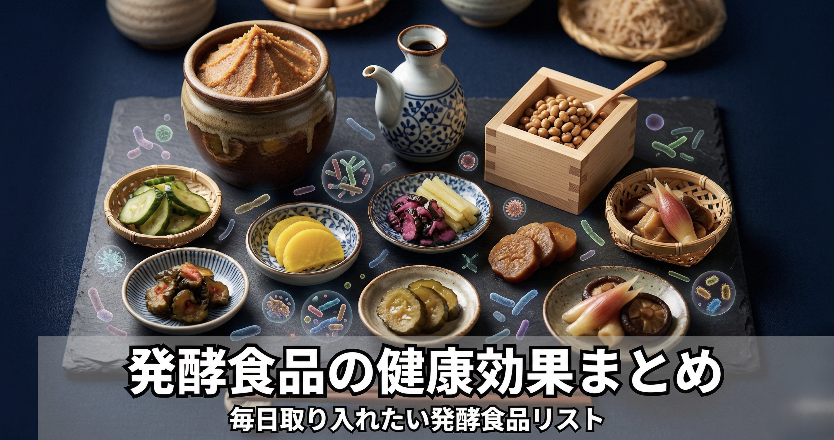 発酵食品の健康効果まとめ｜毎日の食事に取り入れるべき理由
