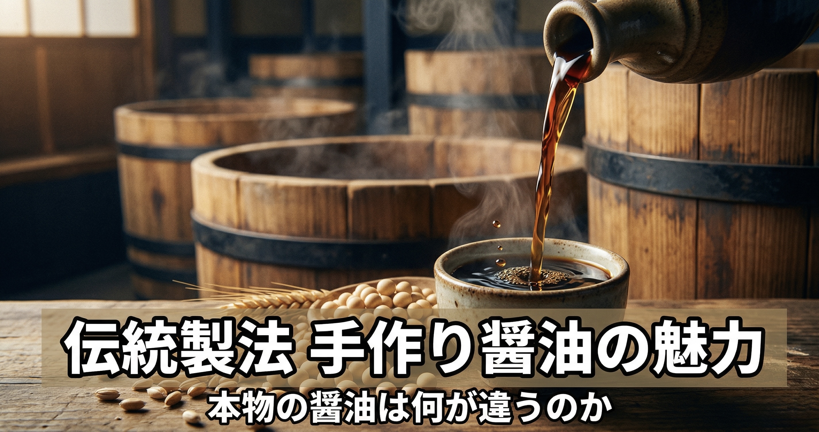 手作り醤油のこだわりとは？木桶仕込みの魅力を徹底解説