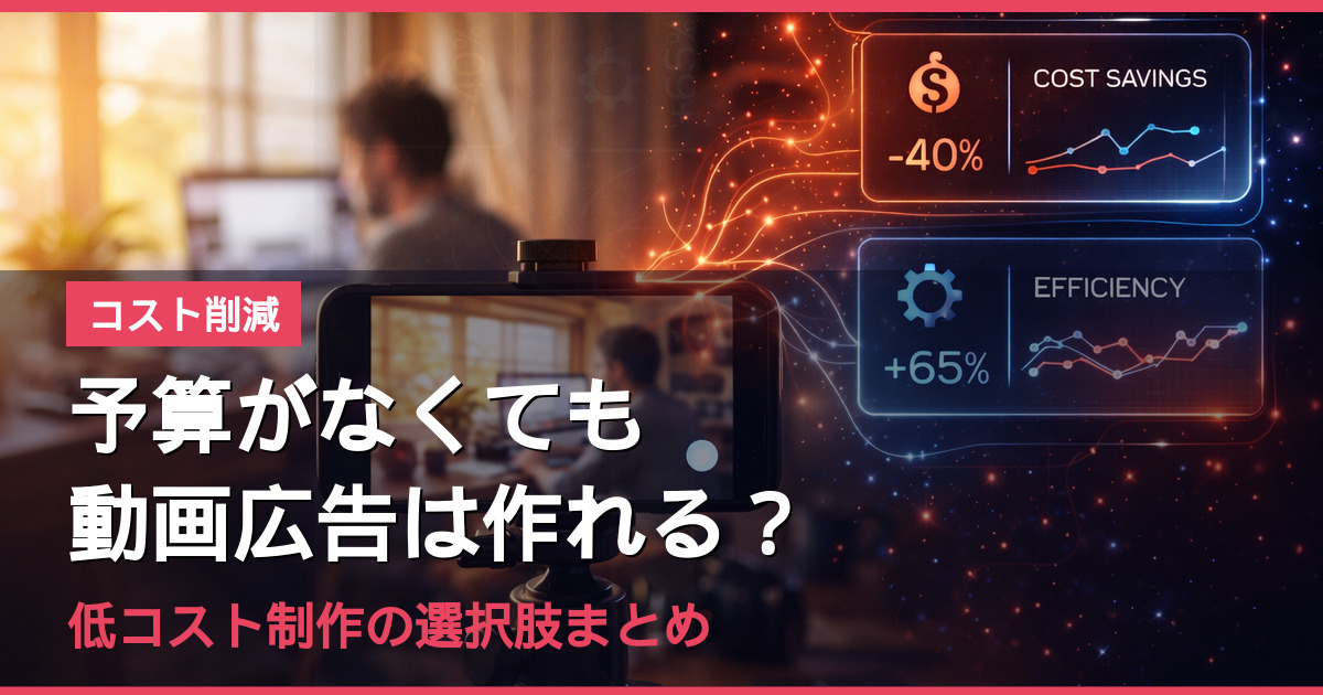 予算がなくても動画広告は作れる？低コスト制作の選択肢まとめ