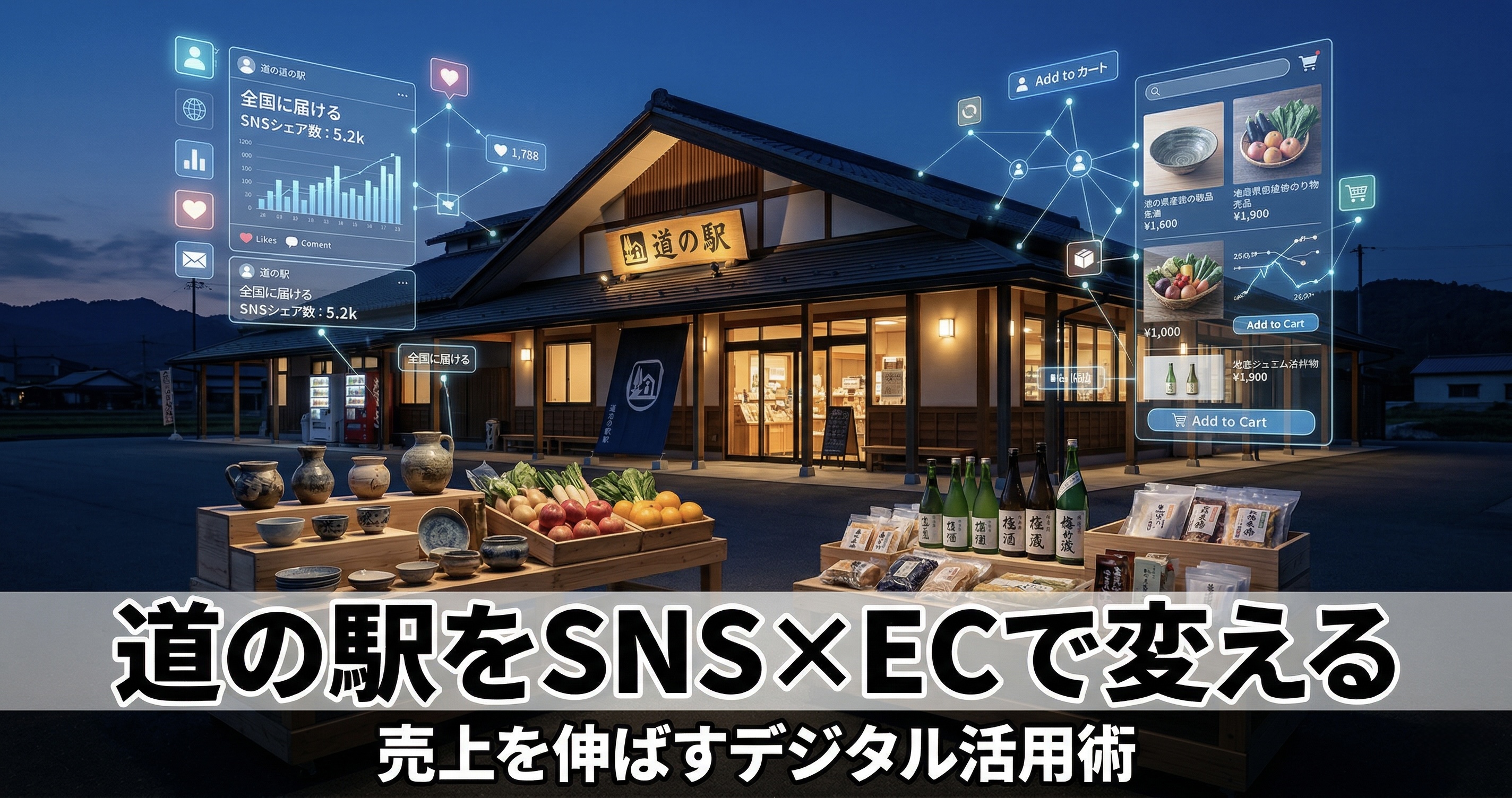 直売所の売上を伸ばすには？SNS集客で販路を広げる方法