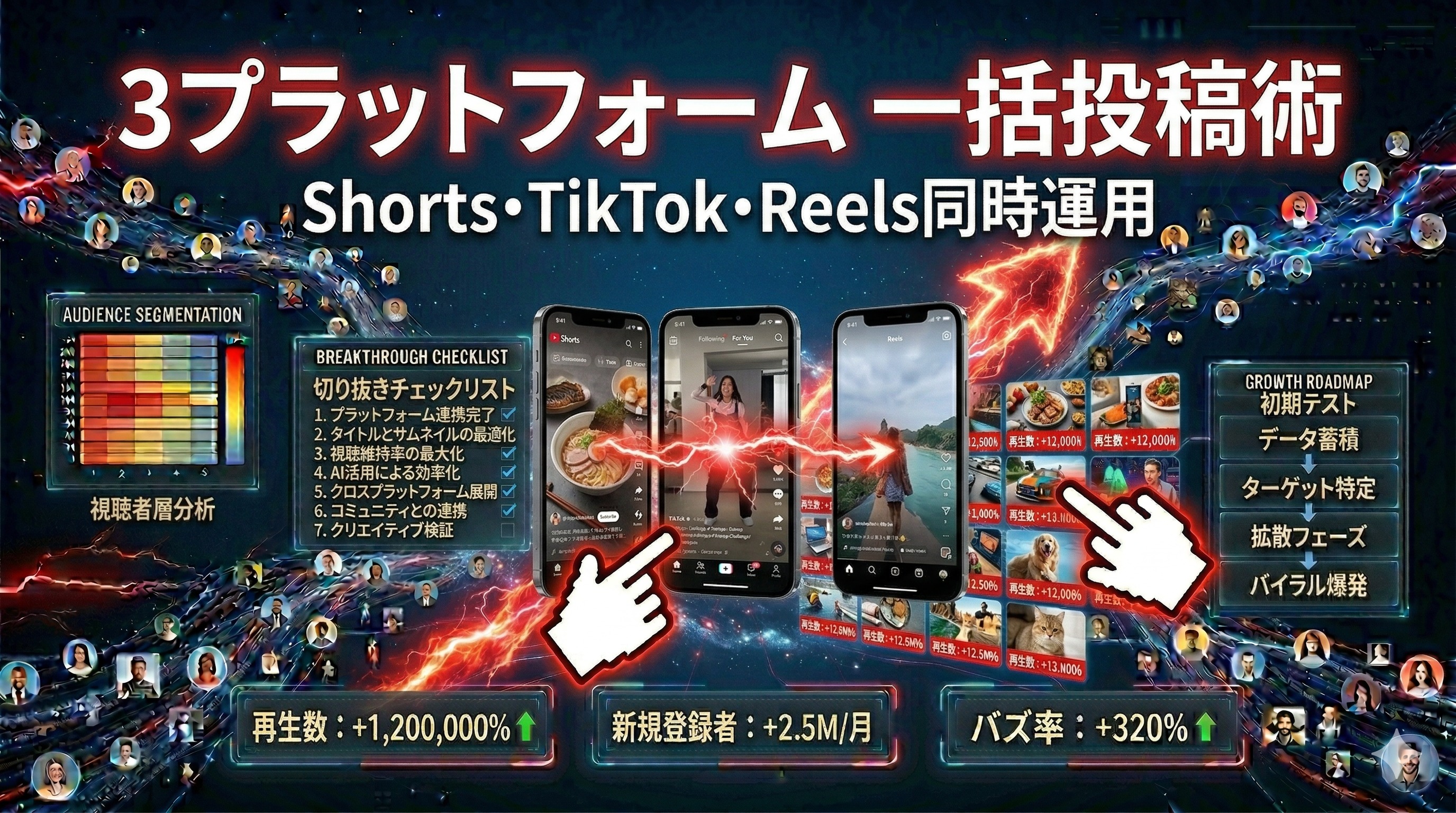 YouTube Shorts・TikTok・Reelsに同時投稿する方法と注意点