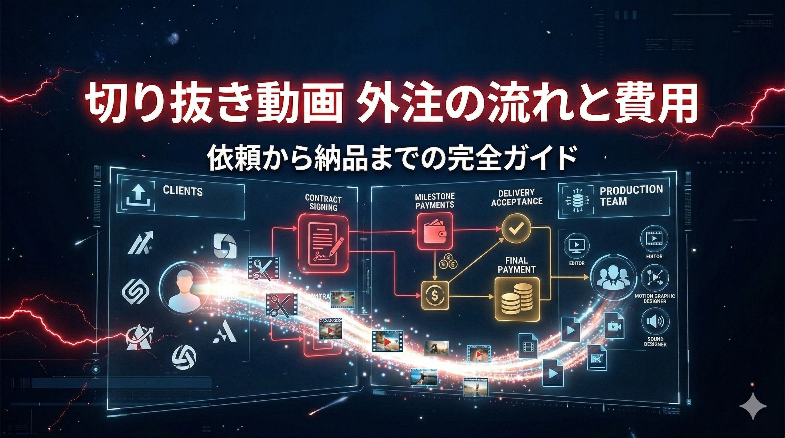 切り抜き動画の外注はどこに頼む？費用・品質・納期を比較
